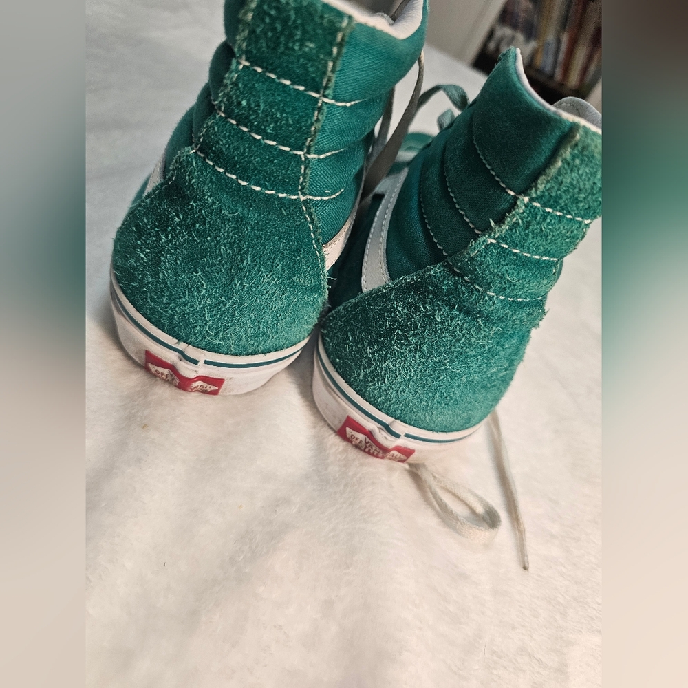 VANS skater shoes teal green Mens 9.5 US - Picture 5 of 9